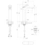 Rubinetto per lavabo monocomando Antao Villeroy & Boch