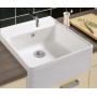 Villeroy & Boch Spülstein Einzelbecken, Ablaufgarnitur mit Handbetätigung - technische Ansicht
