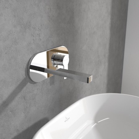 Rubinetto monocomando per lavabo Villeroy & Boch Architectura con scarico Push-Open