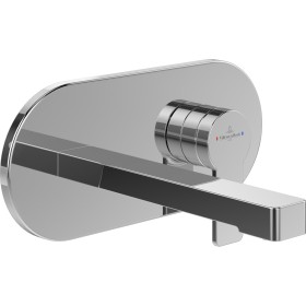 Robinet de lavabo monocommande Villeroy & Boch Architectura avec bonde Push-Open