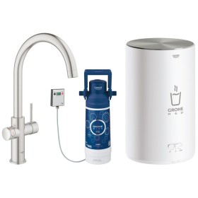 Rubinetto e boiler GROHE Red Duo taglia M, rubinetto con beccuccio a C