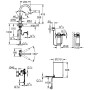 Rubinetto e boiler GROHE Red Duo taglia M, rubinetto con beccuccio a C - vista tecnica