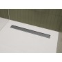 Ensemble complet de caniveau de douche hansgrohe RainDrain Go 600 à carreler à l'arrière - vue technique