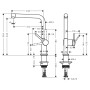 Rubinetto monocomando per cucina hansgrohe Talis M54 270, 1jet