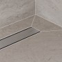 Ensemble complet de caniveau de douche hansgrohe RainDrain Allround 80 cm pour installation standard/plat - vue technique