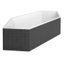 Villeroy & Boch Squaro Slim Duo Sechseckbadewanne 189,2 x 79,4 cm - Detailansicht