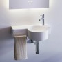 Lavabo LAUFEN Val 55 x 31,5 cm, plan de gauche, avec 1 trou de robinet à droite, sans trop-plein