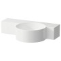 Lavabo LAUFEN Val 55 x 31,5 cm, plan de gauche, avec 1 trou de robinet à droite, sans trop-plein - vue détaillée