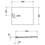 Receveur de douche Duravit Stonetto rectangle 100 x 80 cm