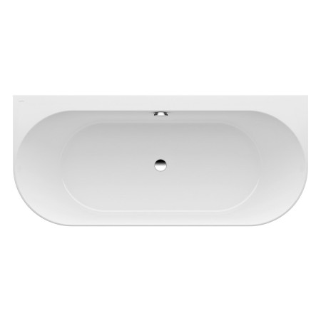 LAUFEN PRO Vorwand-Badewanne 180 x 80 cm Version mittig aus Marbond, mit Armaturenlöchern