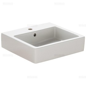 Lavabo Duravit Vero 50 cm avec 1 trou de robinet brossé