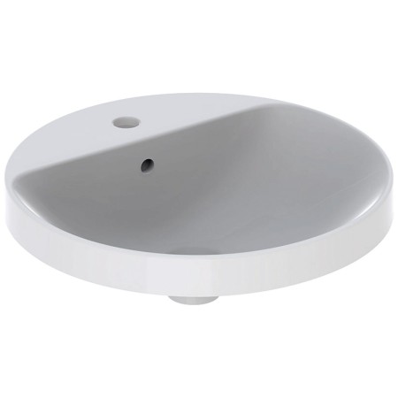 Lavabo encastrable Geberit VariForm, rond, avec plage de robinetterie
