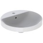 Lavabo encastrable Geberit VariForm, rond, avec plage de robinetterie