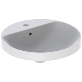 Lavabo encastrable Geberit VariForm, rond, avec plage de robinetterie