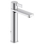 Miscelatore monocomando per lavabo Duravit D-Neo L con asta di scarico