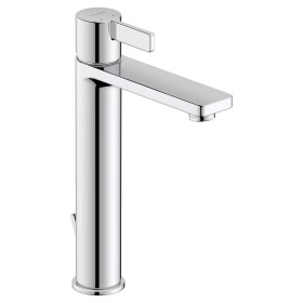Miscelatore monocomando per lavabo Duravit D-Neo L con asta di scarico