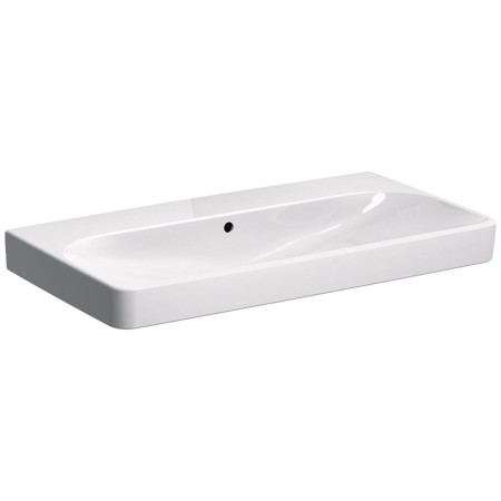 Lavabo Geberit Smyle Square 90 cm, sans trou de robinet
