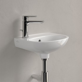 Lavabo Villeroy & Boch O.novo 36 x 27,5 cm, con troppopieno e foro rubinetto a sinistra