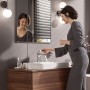 Robinet de lavabo monocommande hansgrohe Vivenis 110 avec vidage à tirette - vue technique