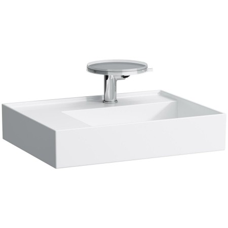 Vasque LAUFEN Kartell 60 x 46 cm, avec tablette à gauche, avec 1 trou de robinet
