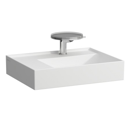 Vasque LAUFEN Kartell 60 x 46 cm, avec étagère à gauche, avec 1 trou de robinet