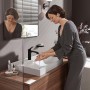 hansgrohe Vivenis Einhebel-Waschtischarmatur 110 mit Zugstangen-Ablaufgarnitur - technische Ansicht