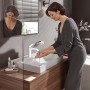 hansgrohe Vivenis Einhebel-Waschtischarmatur 110 mit Zugstangen-Ablaufgarnitur - technische Ansicht
