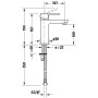 Mitigeur de lavabo monocommande Duravit A.1 M