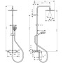hansgrohe Vernis Blend Duschsystem 240 1 Strahlart mit Wannenthermostat - technische Ansicht