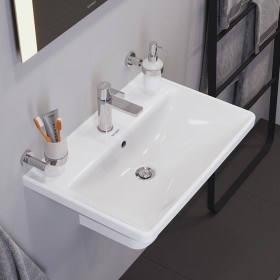 Lavabo Duravit D-Neo 65 cm, avec 1 trou de robinet et trop-plein