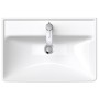 Lavabo Duravit D-Neo 65 cm, avec 1 trou de robinet et trop-plein - photo produit