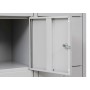 Wolfstahl Schliessfachschrank Stahl 15 Schliessfächer Drehriegelverschluss 119 x 45 x 190 cm - Produktansicht