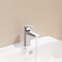 VitrA Root Square Einhebel-Waschtischmischer M mit Ablaufgarnitur - Produktansicht