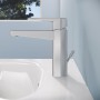 VitrA Root Square Einhebel-Waschtischmischer M mit Ablaufgarnitur - technische Ansicht