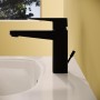 VitrA Root Square Einhebel-Waschtischmischer M mit Ablaufgarnitur - technische Ansicht