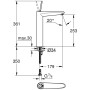 Mitigeur de lavabo monocommande GROHE Eurodisc Joy XL-Size - vue détaillée