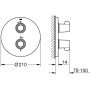 Robinet de douche thermostatique encastré GROHE Grohtherm Special - vue détaillée
