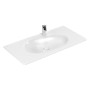 Mobile lavabo sospeso Villeroy & Boch Antao 100 x 50 cm, senza troppopieno, con 1 foro per rubinetto - vista tecnica