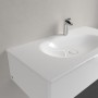 Mobile lavabo sospeso Villeroy & Boch Antao 100 x 50 cm, senza troppopieno, con 1 foro per rubinetto - vista tecnica