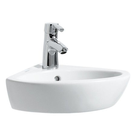 Lavabo d'angle LAUFEN PRO B 44 cm avec trou de robinet et trop-plein