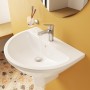VitrA Integra Waschtisch 65 cm, mit Überlaufloch, 1 Hahnloch mittig - technische Ansicht