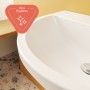 VitrA Integra Waschtisch 65 cm, mit Überlaufloch, 1 Hahnloch mittig - Produktansicht