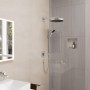 Ensemble de douche hansgrohe Rainfinity 130 avec 3 types de jets, barre de douche 65 cm, EcoSmart