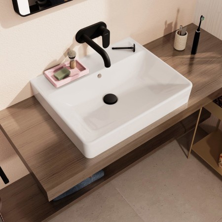 hansgrohe Xanuia Q Vasque à poser polie 600/480 sans trou de robinet avec trop-plein