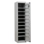 Wolfstahl Schliessfachschrank Verteilerschrank Stahl 10 Schliessfächer Zylinderschloss 40 x 50 x 180 cm - technische Ansicht