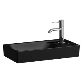 Lavabo à main LAUFEN MEDA 46 x 23,5 cm, sans trou de robinet ni trop-plein, vasque à gauche