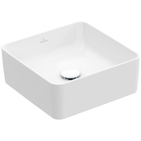 Villeroy & Boch Collaro Aufsatzwaschtisch 38 cm eckig ohne Überlauf, ohne Hahnloch