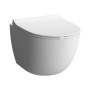 VitrA Sento Wand-WC Compact, Tiefspüler mit Spülrand - Detailansicht