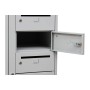 Wolfstahl Schliessfachschrank Verteilerschrank Stahl 10 Schliessfächer Zylinderschloss 40 x 50 x 180 cm - Produktansicht