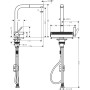 Rubinetto monocomando per cucina hansgrohe Aquno Select M81 250, beccuccio estraibile, 2jet